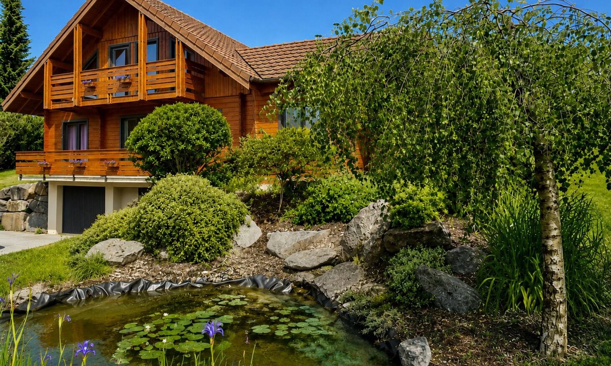 Le Syndicat Ski Chalet | Le Chalet des Rêves Vosgiens : Valley view, SPA/Jacuzzi, Brasero.