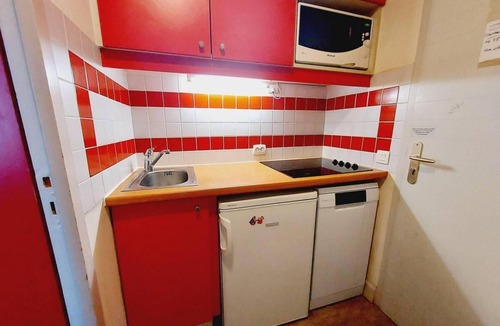 Plagne 1800 Apartment | 1st floor, view mountain, swimming pool, terrace, tv, 23m², La Plagne