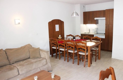 La Mongie Apartment | 200m from shops, view ski slopes, swimming pool, terrace, parking, tv, ski locker, 29m²