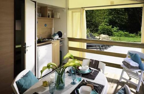Culoz House | Canvas Bungalow - no bathroom facilities. 1 bedroom with a double bed, 1 bedroom sleeping 3 (1 bunk bed). Sleeps 5.