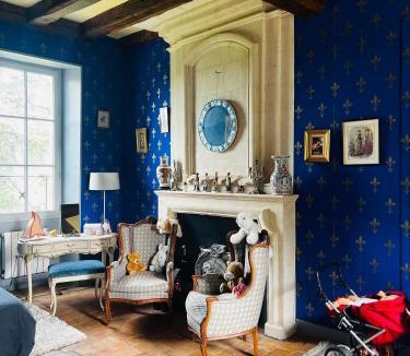 Allonnes Bed & Breakfast | Château de la Thibaudière Bois Savary - Chambre familiale du Roi
