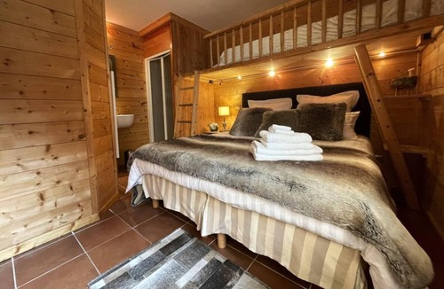 Saint-Marcel Ski Chalet | Chalet, view mountain, terrace, fireplace or stove, parking, tv, ski locker, 90m²