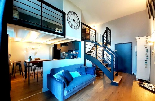 Le Croisic Apartment | Charming loft-style studio with balcony and sea view