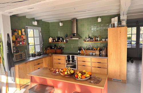 Saint-Denis-d'Anjou House | Estate for rent: 3 houses, sleeps 18, pool, woods, pond