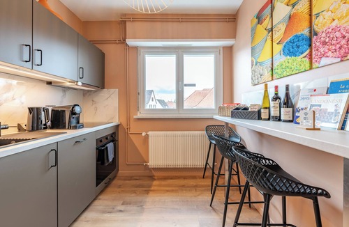 Drusenheim Apartment | Large apartment for 8 people, Sauna & SPA bath, travel around the world