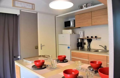 Palau-del-Vidre House | Mobile-Home GRAND CHARME CLIM/TV/PLANCHA GAZ 4 Ã 6 personnes - 4 pers. included in the price