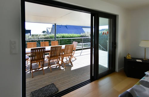 Trevignon House | Recently refurbished villa with sea views, closed garden and 80 m from beach.
