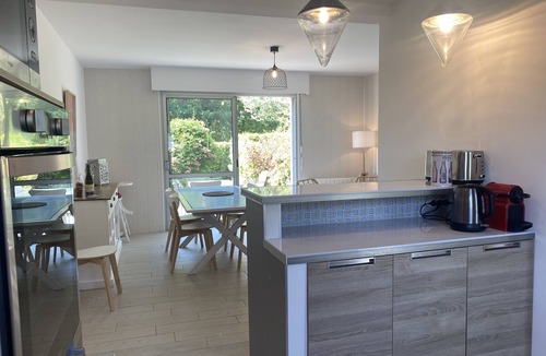 Fouesnant House | Villa Fouesnant Beg Meil 150 m from the beach and paths with garden