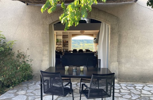 Villedieu Villa | Villa provençale 6 pers, Piscine à débordement/Vue exceptionnelle/2 SDB, Ventoux