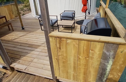 Clermont-Creans RV Rental | Yurt-Terracotta -Comfort-Ensuite with Shower-No view