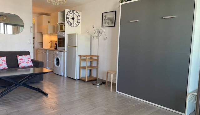 2-3 pers air-conditioned studio with harbor and sea view - Grande Motte