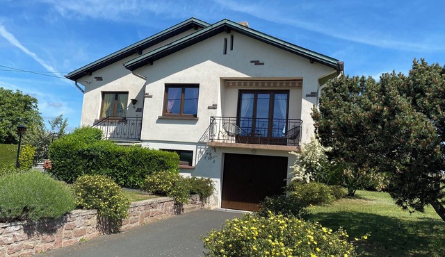 AVAILABLE AUGUST 15–31: Detached house with a superb view of Dabo and the Vosges Mountains