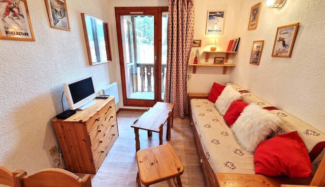 Charming studio for 2-3 with south-facing balcony, Valfréjus