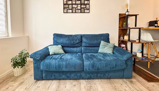 Cozy 1-bedroom apartment with AC and a jetted tub in gorgeous Strasbourg