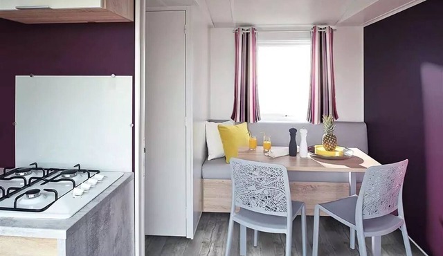 Lodge 64 Mobile Home - 2 bedrooms - 25 m² + semi-covered patio - Sleeps 4
