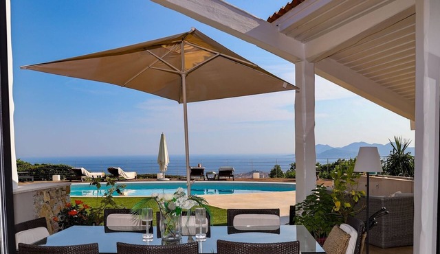 Luxury villa—pool, garden, soccer field, 180° ocean view