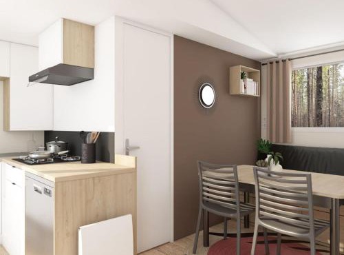 Mobil home - animaux acceptés - 4 pers. - API-1-52-2225