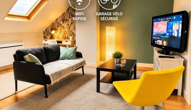 Quiet and spacious apartment, fully equipped, wifi Share Save