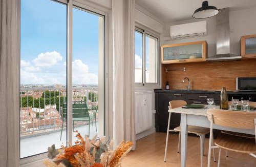 Saint - Aubin - Dupuy Apartment | Beautiful panoramic view - AC Climatisation - Hypercentre Toulouse - 5min métro François Verdier