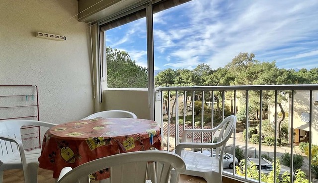 2-room apartment, beach access, parking, sleeps 4 - Argelès-sur-Mer